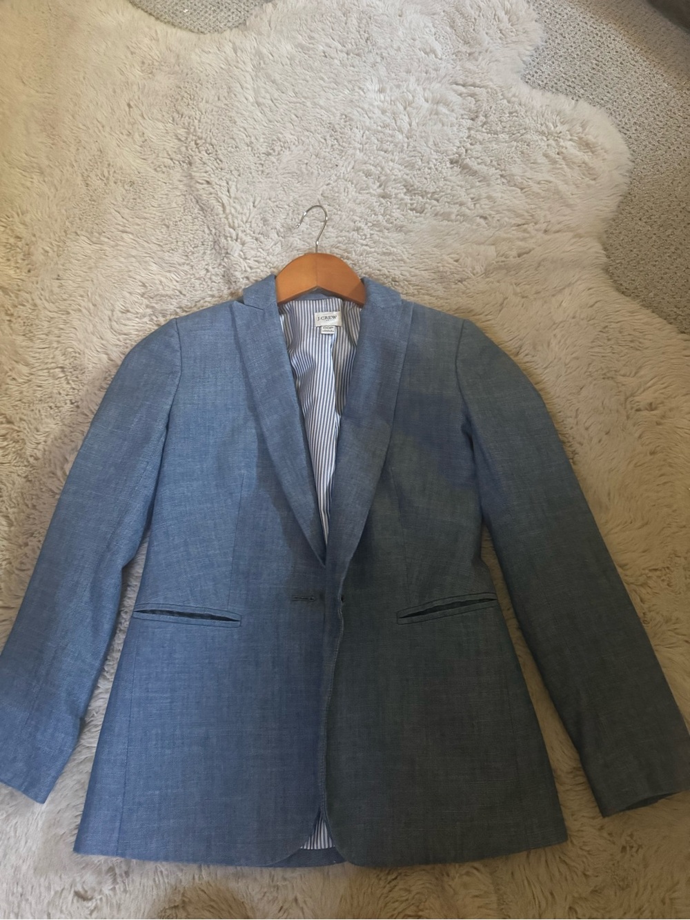 J. Crew Light Blue Single-Breasted Blazer